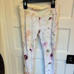 246 Calia Cream Athletic Leggings with Branded Waistband Girls L